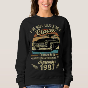 Sudadera No soy viejo, soy un clásico nacido en septiembre