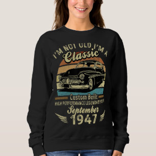 Sudadera No soy viejo, soy un clásico nacido en septiembre 