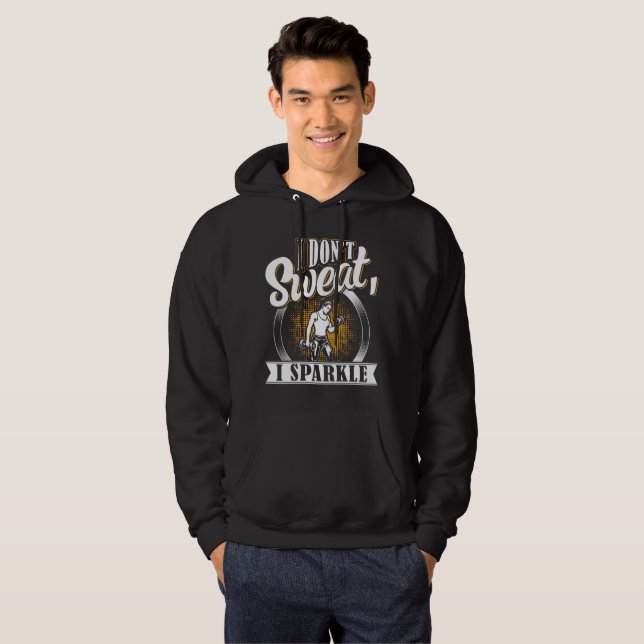 Sudadera No sudo, brillo. Entrenamiento en el gimnasio de f (Anverso completo)