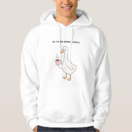 Sudadera No Talkie Before Coffee – Funny Duck Coffee Lover