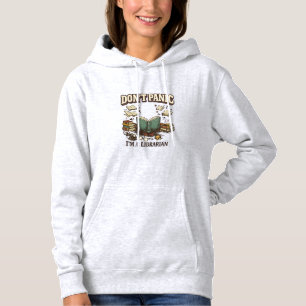 Sudadera No te asustes soy un bibliotecario diseño de libro