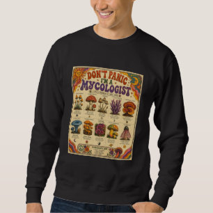 Sudadera No te asustes, soy un micólogo. Gráfico retro de h