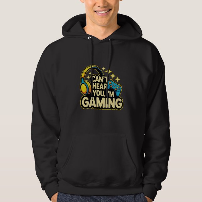 Sudadera No te escucho, estoy jugando (Anverso)