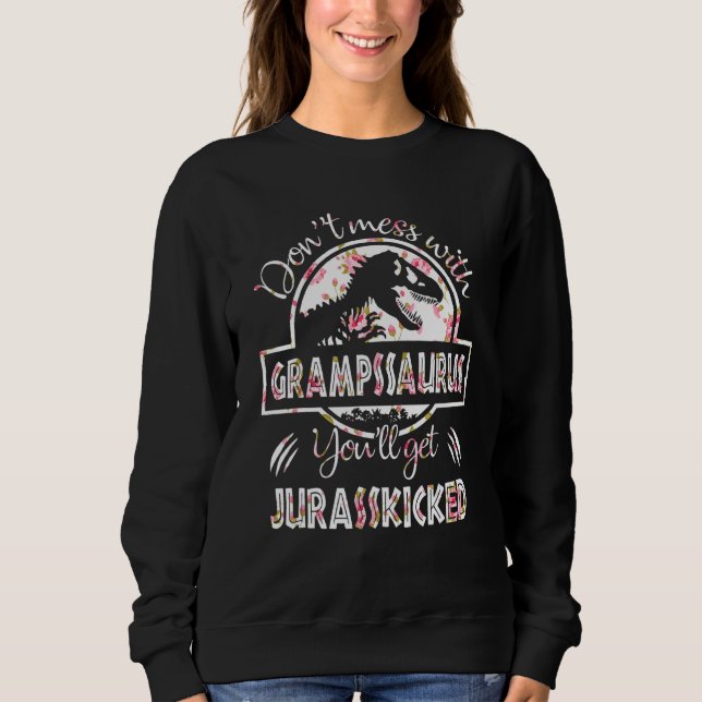 Sudadera No te metas con el Grampssaurus... te vas a matar  (Anverso)