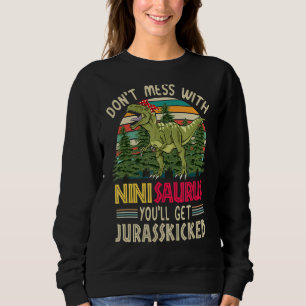 Sudadera No te metas con el Ninisaurus, te vas a matar