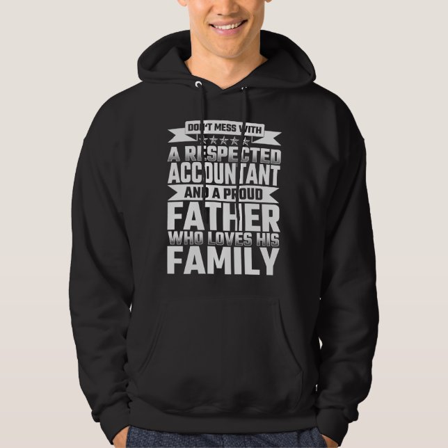 Sudadera No te metas con un respetado contable (Anverso)