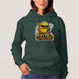 Sudadera No te metas conmigo, pato duro divertido