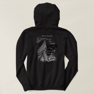 Sudadera No te mueras de hambre, mata de hambre al sistema