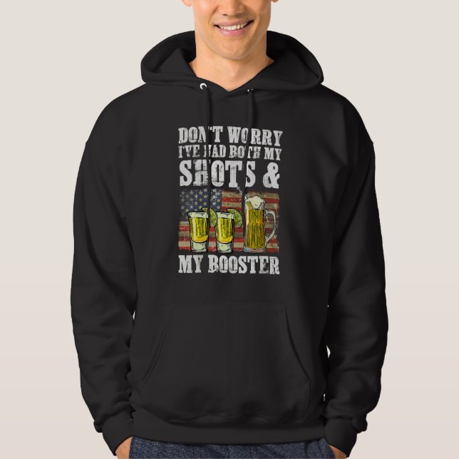 Sudadera No te preocupes, he tenido tanto mis disparos como (Anverso)