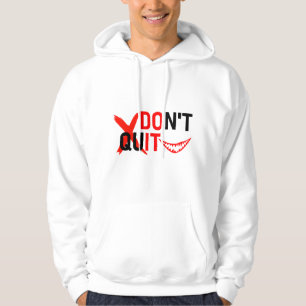 Sudadera NO TE RINDAS – Diseño de Motivación Rojo Intenso