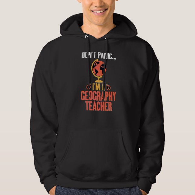 Sudadera No Tengamos Pánico A Un Profesor De Geografía Geóg (Anverso)
