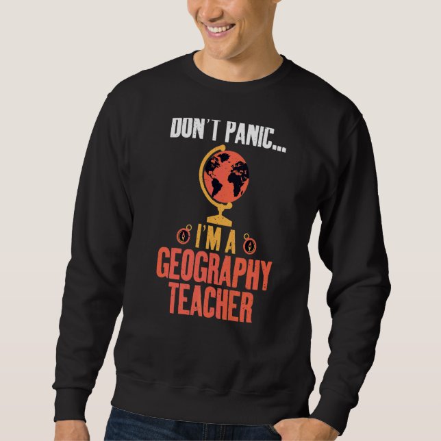 Sudadera No Tengamos Pánico A Un Profesor De Geografía Geóg (Anverso)