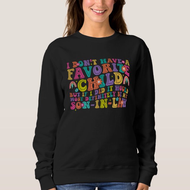 Sudadera No tengo un hijo favorito (Anverso)