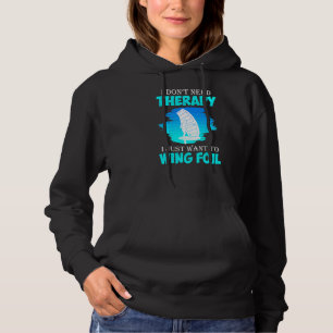 Sudadera No Terapia Sólo Ala Relieve metalizado Wingfoil Wi