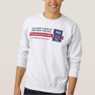 Sudadera No tienes que esconder el cuello de crema