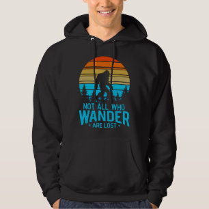 Sudadera No todos los que se pierden   Diseño retro de pie