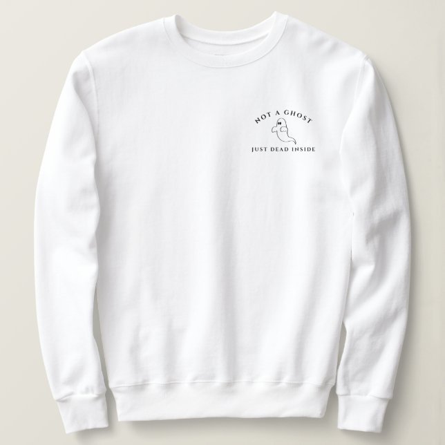 Sudadera No un fantasma acaba de morir dentro de la sudader (Anverso del diseño)