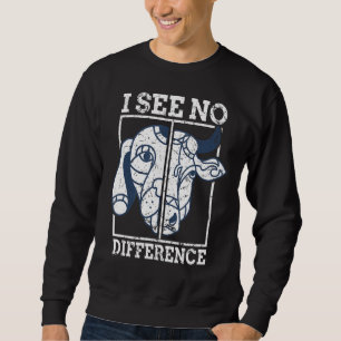 Sudadera No Veo Diferencia Vegan Ninguna Vegetalidad