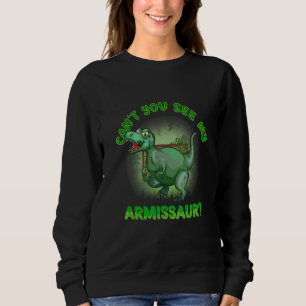 Sudadera ¿No ves mi lesión en el brazo de huesos rotos de A