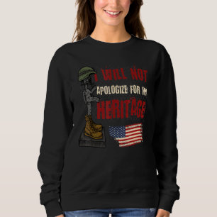 Sudadera No voy a disculparme por mi herencia norteamerican