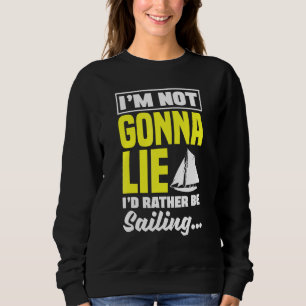Sudadera No voy a mentir, preferiría estar navegando Capitá