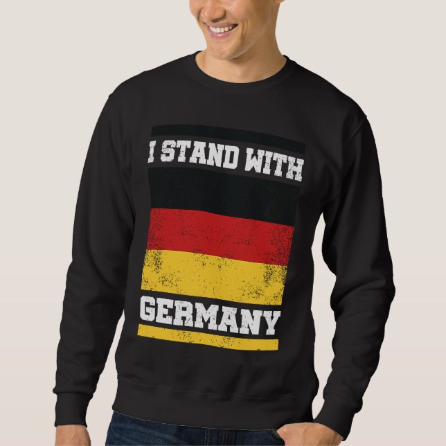 Sudadera No war in europe I Deutschland Flagge I I stand wi (Anverso)