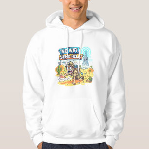 Sudadera No WiFi Enviar Ayuda Divertido Vector Diseño de Ci