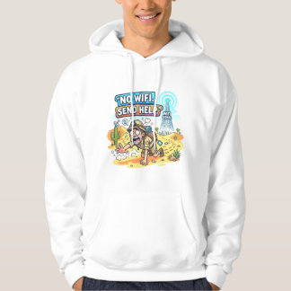 Sudadera No WiFi Enviar Ayuda Divertido Vector Diseño de Ci