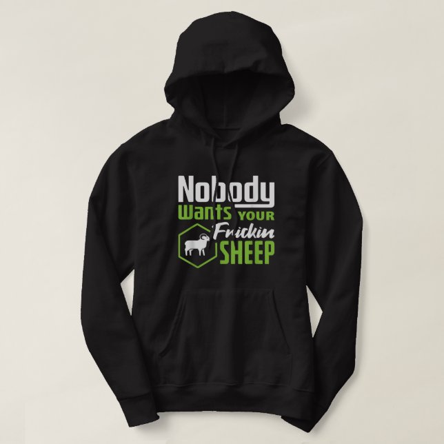 Sudadera Nobody Wants Your Sheep Settlers Board Game Night  (Diseño del anverso)