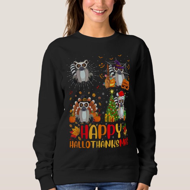 Sudadera Noche de Brujas Día de Acción de Gracias Navidad L (Anverso)