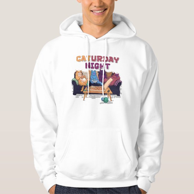 Sudadera Noche de Caturday (Anverso)