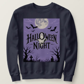 Sudadera Noche de Halloween Luna Fantasma Cementerio