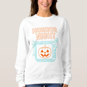 Sudadera Noche de horror Neon Halloween Ropa unisex