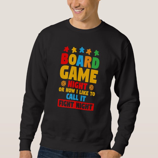Sudadera Noche de Juegos de Mesa Divertidos o Como Me Gusta (Anverso)
