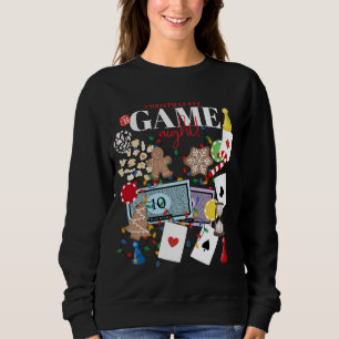 Sudadera Noche de Juegos de Tablero Familiar en Nochebuena