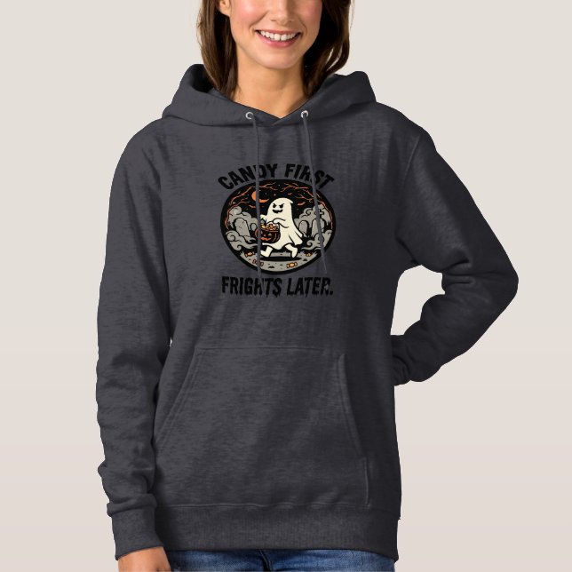 Sudadera Noche de Terror de Dulces de Halloween (Anverso)
