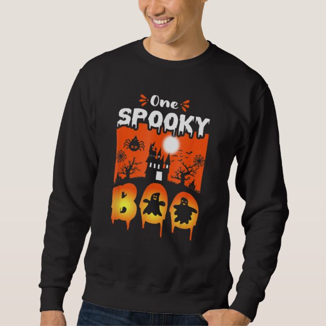 Sudadera Noche del Castillo Embrujado de Halloween Espeluzn (Anverso)