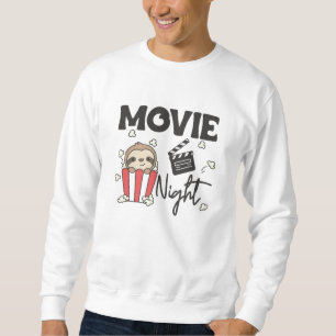 Sudadera Noche eslovaca de películas de eslogan de palomita