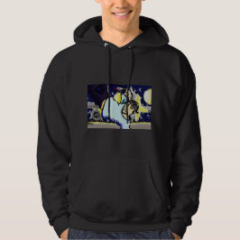 Sudadera Noche estrellada reverberación estilo hip hop