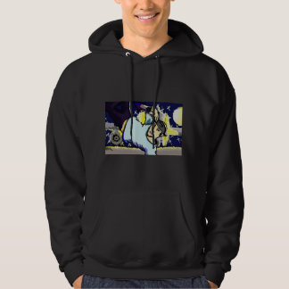 Sudadera Noche estrellada reverberación estilo hip hop