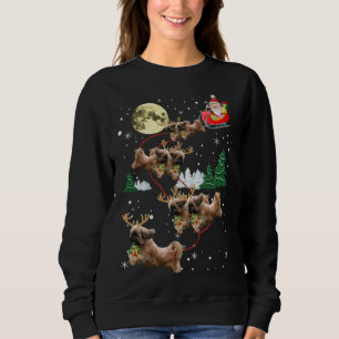 Sudadera Noche graciosa de renos Shih Tzu Navidades de navi