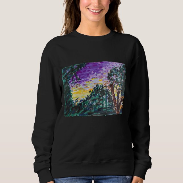Sudadera Noche morada (Anverso)
