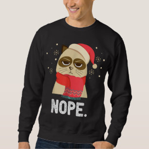 Sudadera Noche navideña no es Navidades gatos divertidos ho