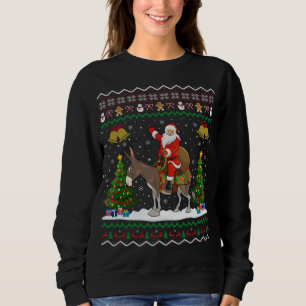 Sudadera Nochebuena de burro feo regalo de Papá Noel
