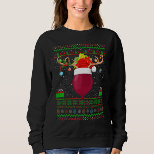 Sudadera Nochebuena de la familia iluminando la remolacha S