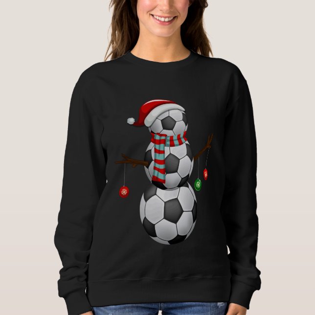 Sudadera Nochebuena de Santa Snowman obsequia a jugador gra (Anverso)