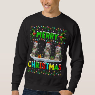 Sudadera Nochebuena divertida encendiendo Santa Hat Feliz o