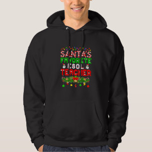Sudadera Nochebuena divertida iluminando al profesor favori