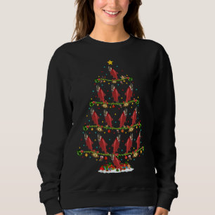 Sudadera Nochebuena divertida iluminando Santa Red Salmon F
