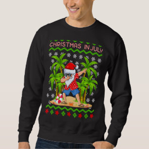 Sudadera Nochebuena hawaiana dab árbol de palmas dabbing Sa